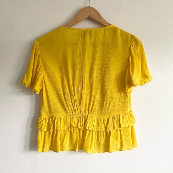 Cleobella Yellow Lace Crop Top - Picture 5 of 6